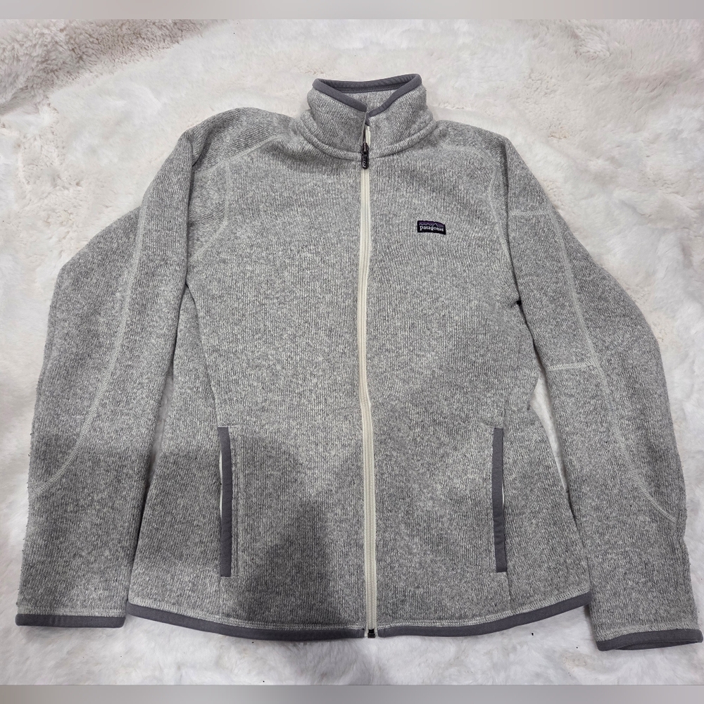 Patagonia Women's Better Sweater Fleece Jacket Full Zip Light Gray Size Small?